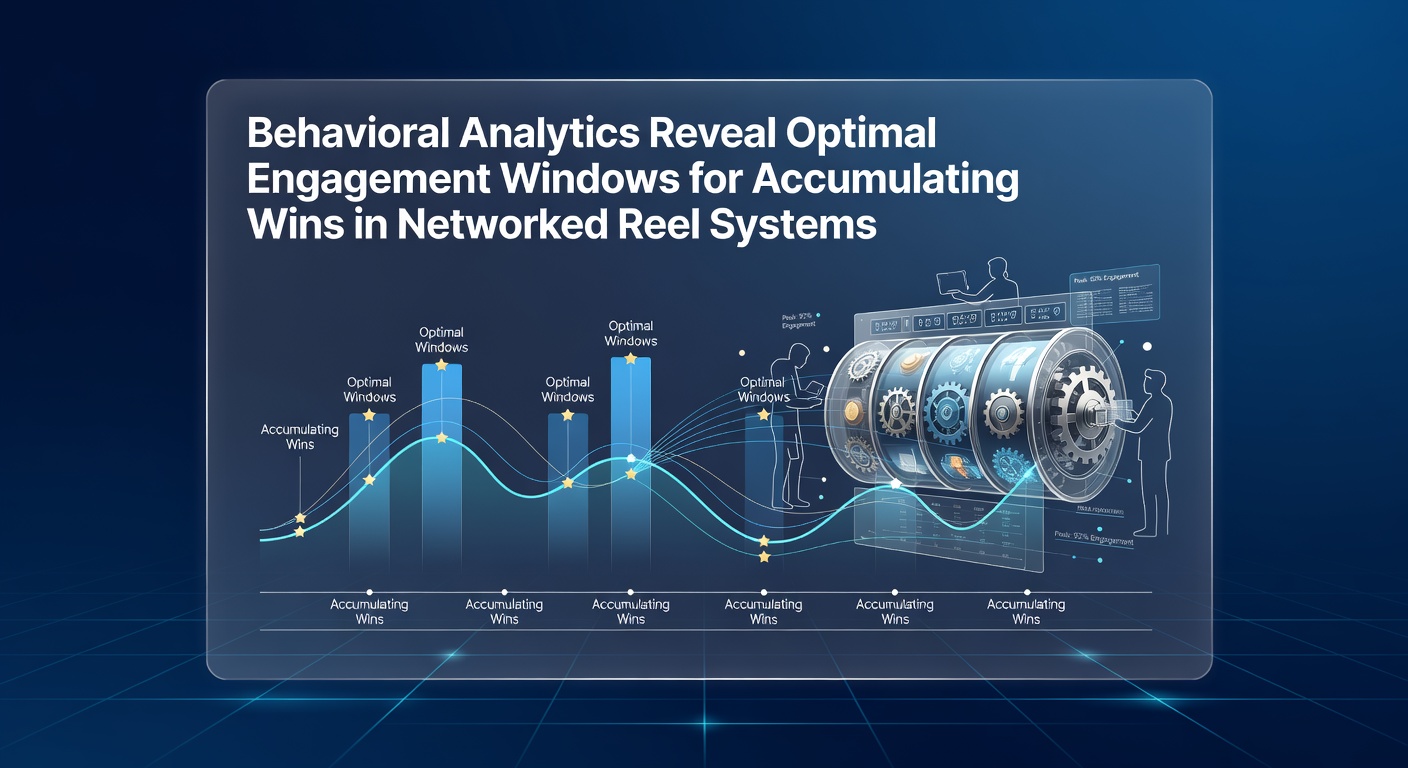 Networked reel systems displaying real-time player engagement metrics and win accumulation patterns across multiple devices