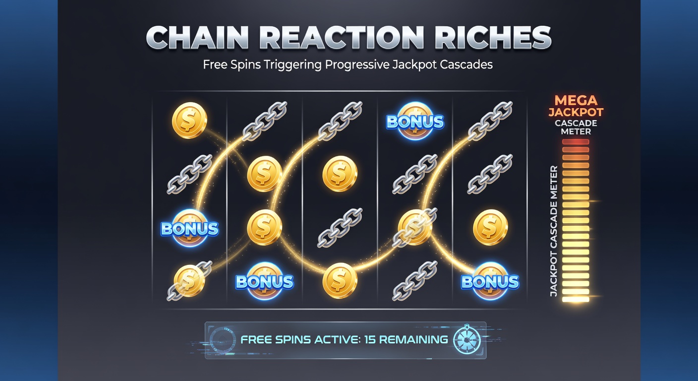 Animated cascade of golden coins and jackpot symbols pouring from free spin reels, building toward a massive progressive payout display