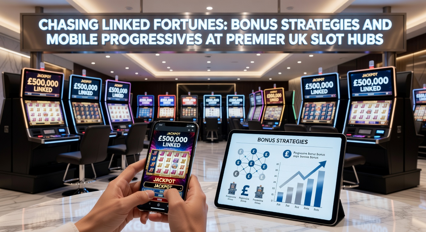 Vibrant slot reels spinning with glowing progressive jackpot meters building across networked games on a mobile screen
