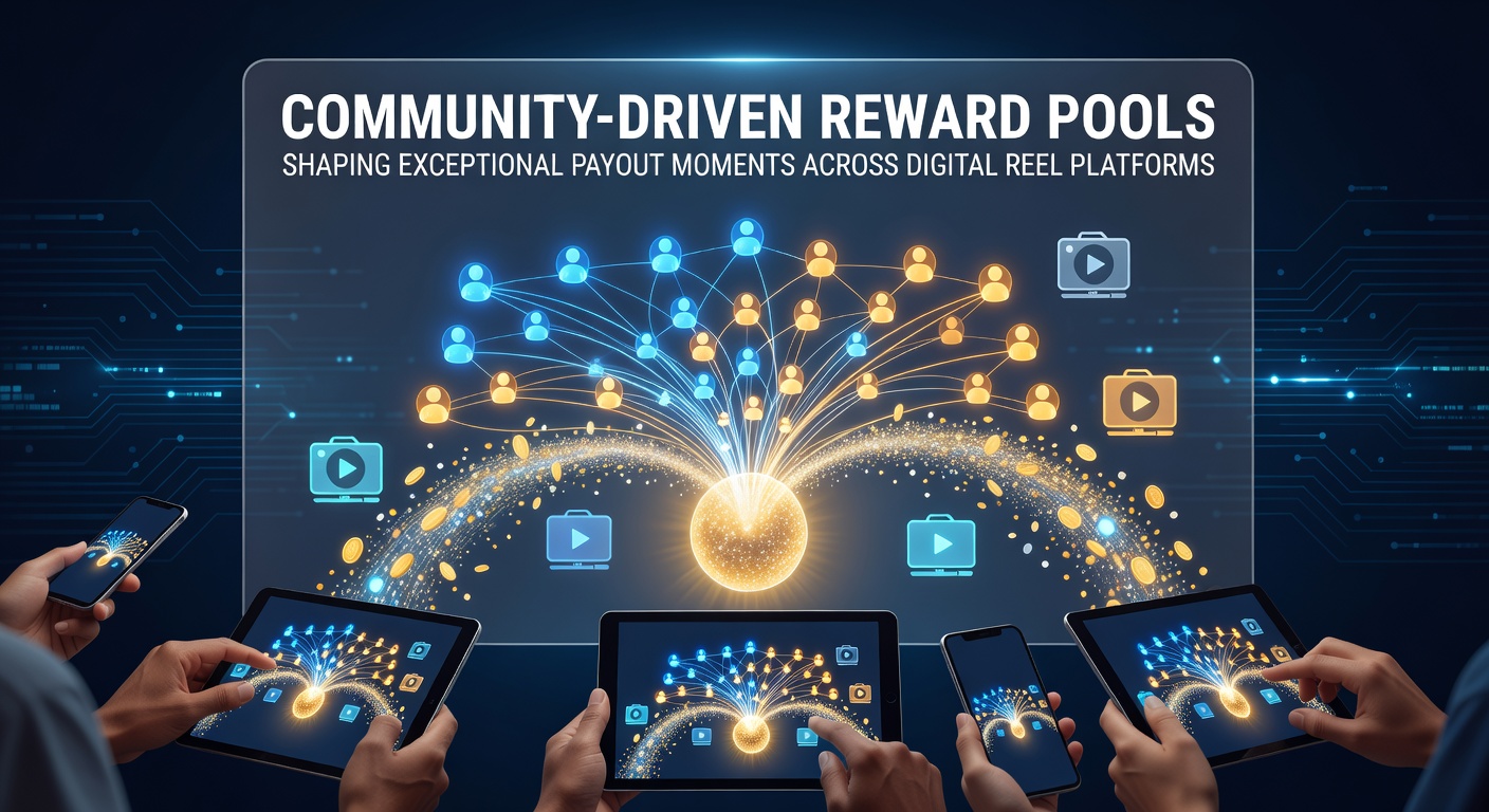 Visual representation of community-driven reward pools connecting players across digital slot platforms