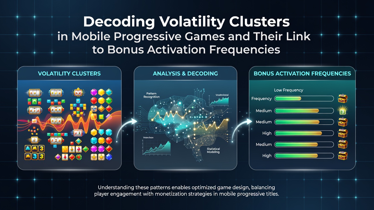 Mobile progressive slot interface displaying volatility indicators and bonus meter on a smartphone screen
