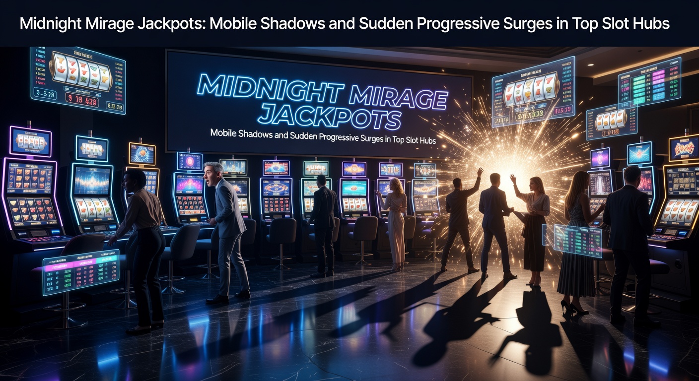Vibrant mobile slot screen displaying Midnight Mirage jackpot symbols glowing in shadowy purple hues amid cascading reels