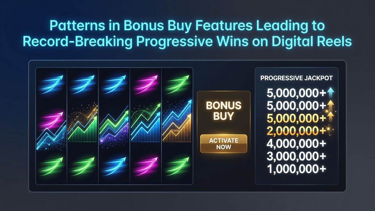 Mobile screen showing progressive jackpot counter surging after a bonus buy activation on digital reels