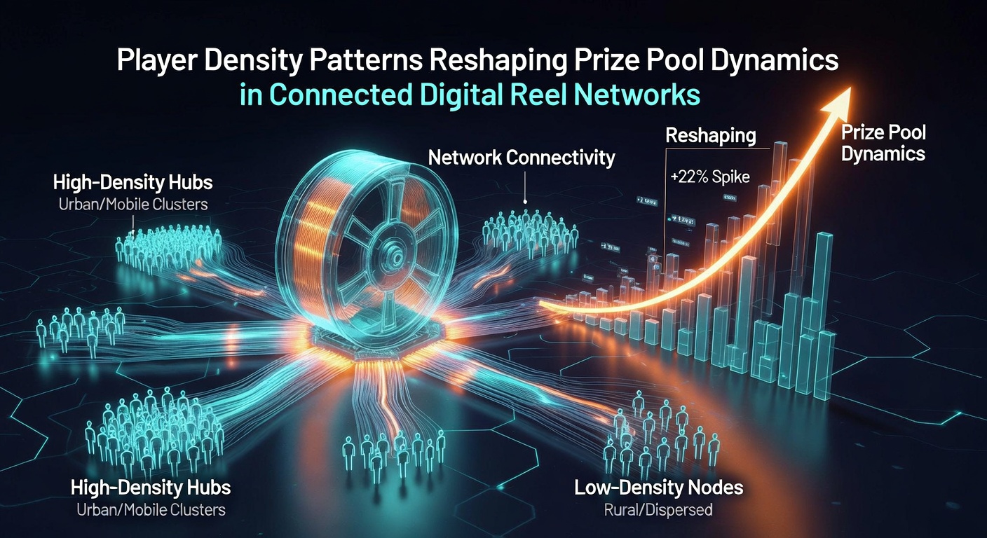 Data visualization of player density heatmaps overlaid on progressive jackpot timelines in global digital reel networks